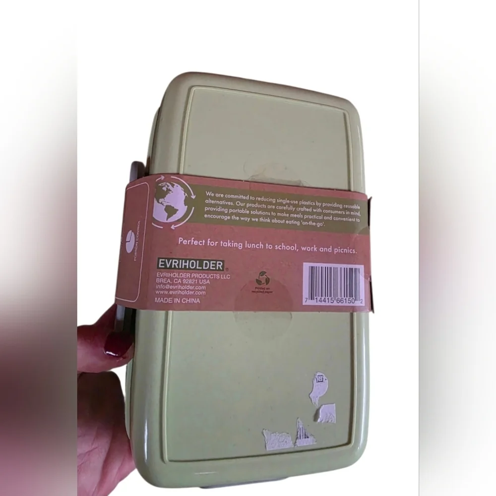 NEW ECOlogical Benton Box Lunch Box Snack Box. BPA free. Dishwasher safe.